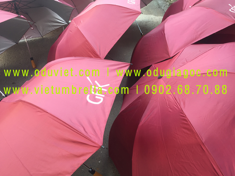xưởng sản xuất ô dù cầm tay in logo quảng cáo